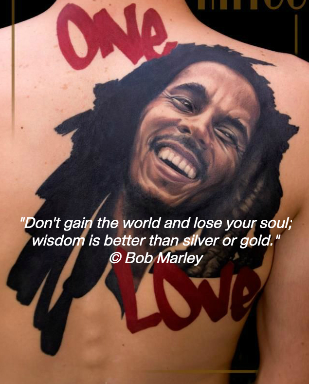 Bob marley tattoo