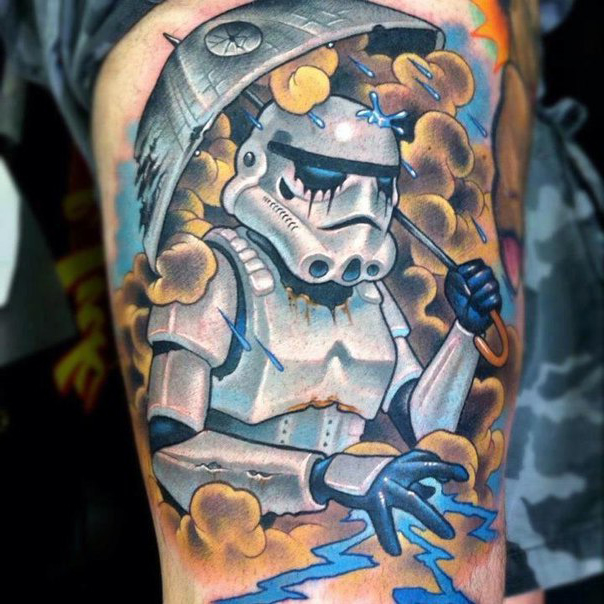 Under My Umbrella Star Wars tattoo