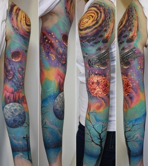 At the big road tattoo sleeve idea