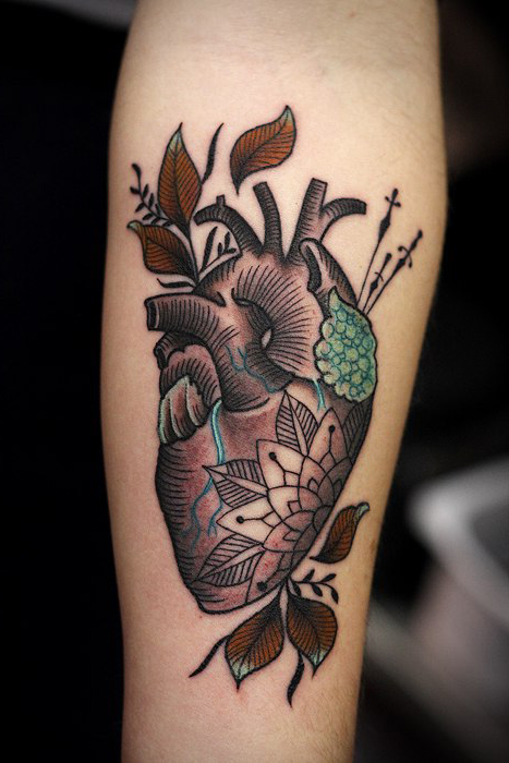 Cool Heart traditional tattoo