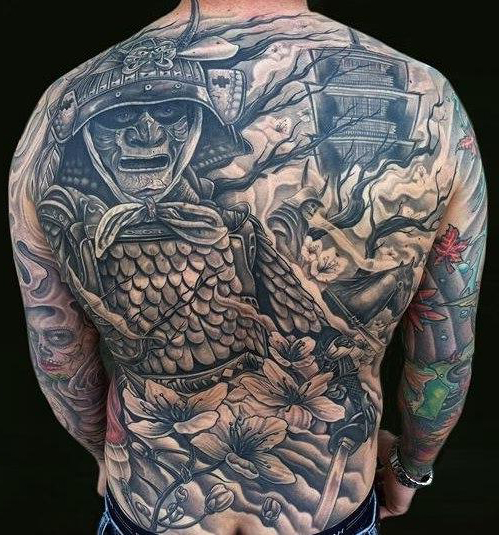 Ghost Warrior japanese tattoo Back