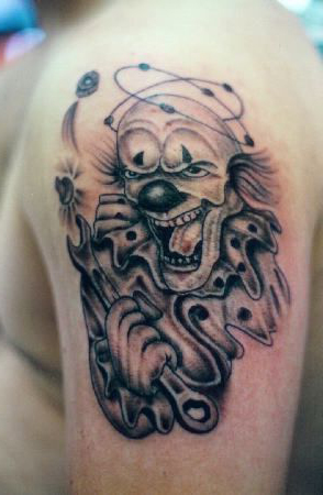 Mechanic Evil Clown tattoo