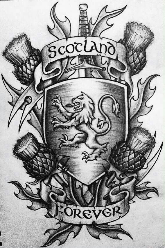 Scotlands Forever graphic tattoo