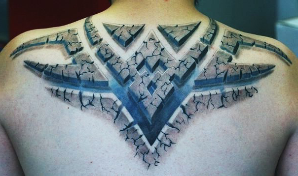 Tribal Stone Print 3D tattoo