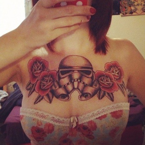 Old School Empire Troopper Helmet Star Wars tattoo