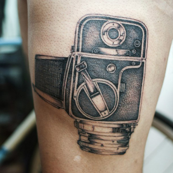 Old Video Camera Graphic tattoo idea