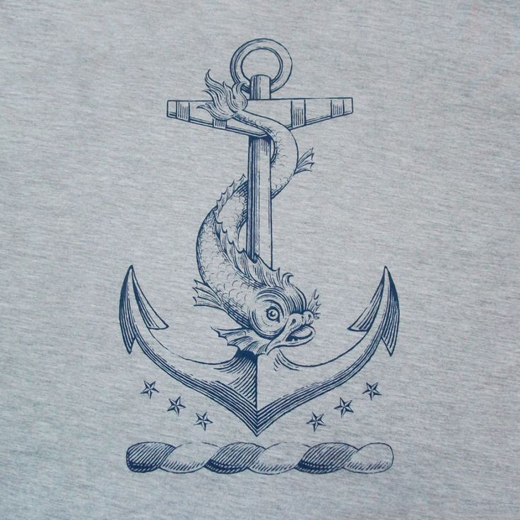 Anchor Nautical tattoo sketch