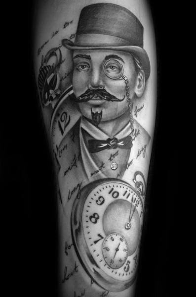 British Pince-nez Graphic tattoo by Westfall Tattoo