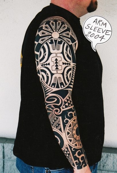 Maori Arrows tattoo sleeve