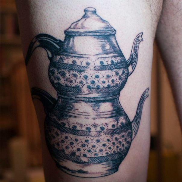 Tea Pot Graphic tattoo idea