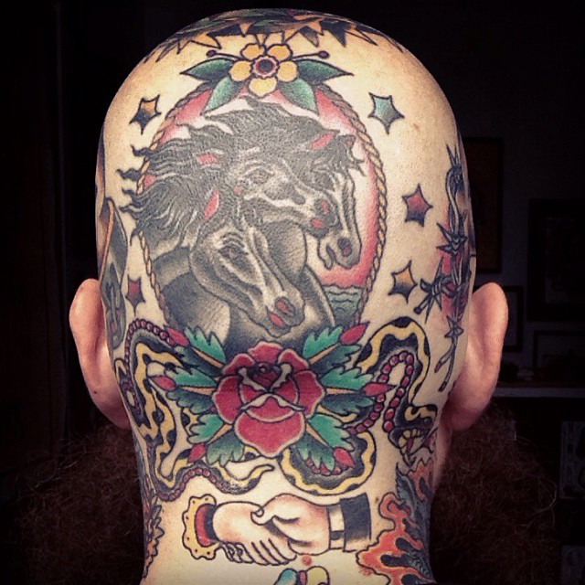 Traditional Frame Head tattoo