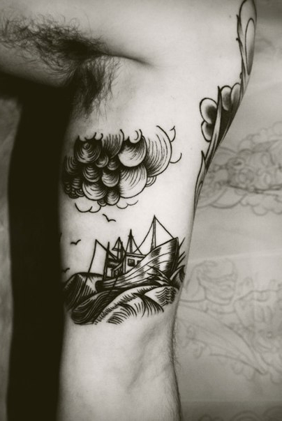 Sail Through the Storm Graphic tattoo idea