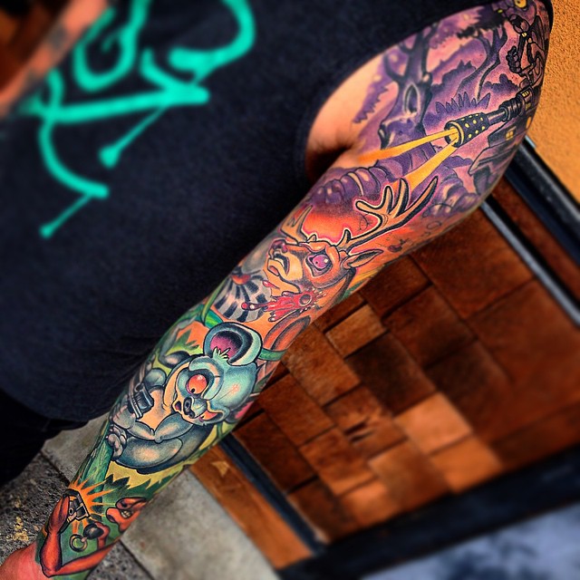 Amazing Colorful tattoo sleeve