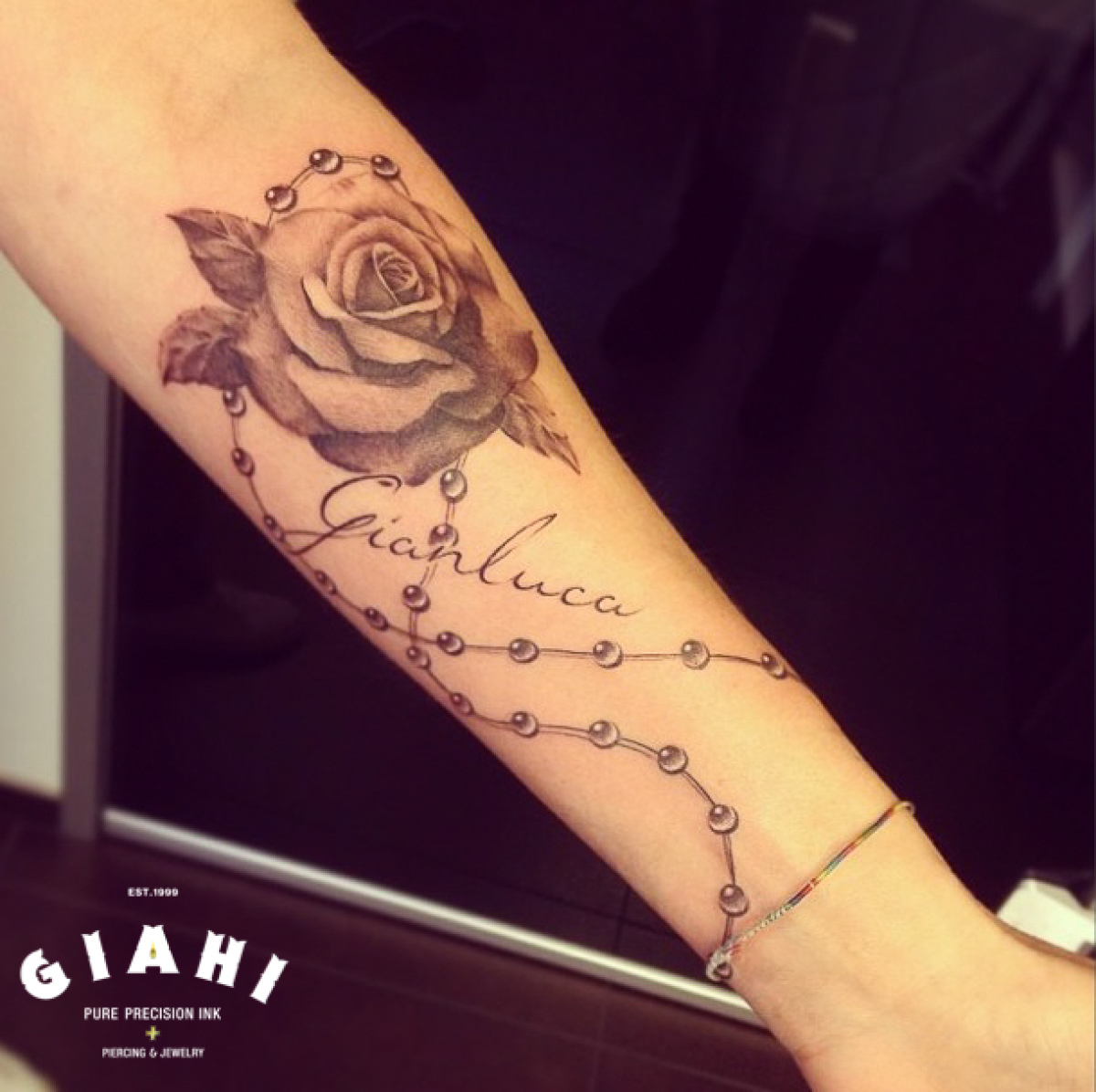 Beads Rose Graphic tattoo by Roony