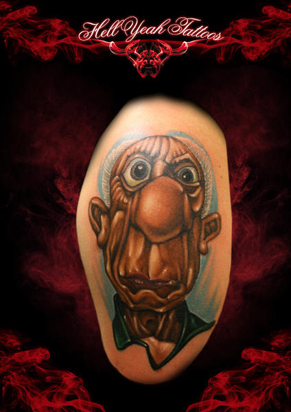 Big Nose Cartoon Man tattoo by Hellyeah Tattoos