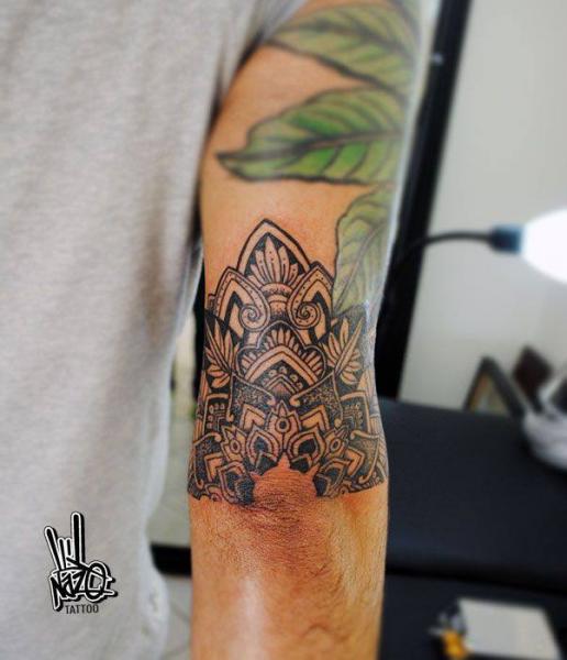 Blackwork Half Mandala tattoo by Nazo