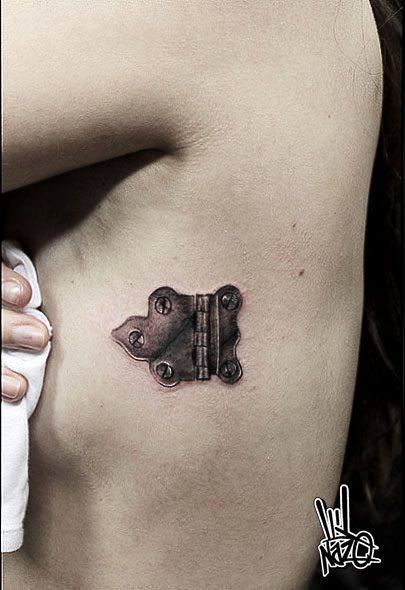 Door Hinge Graphic tattoo by Nazo