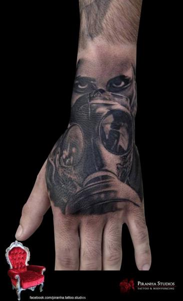 Gas Mask tattoo by Piranha Tattoo Supplies Graphic