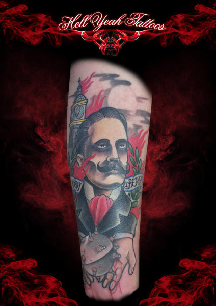 Gentleman Bomb tattoo by Hellyeah Tattoos