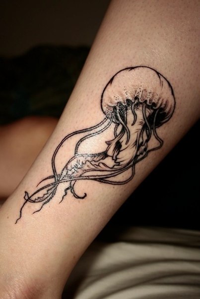 Hand Graphic Jellyfish Nautical tattoo