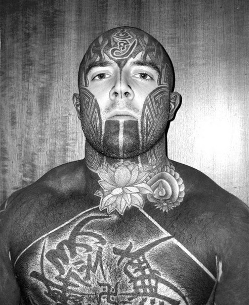 Head Neck Lotis and Full Body Blackwork tattoo