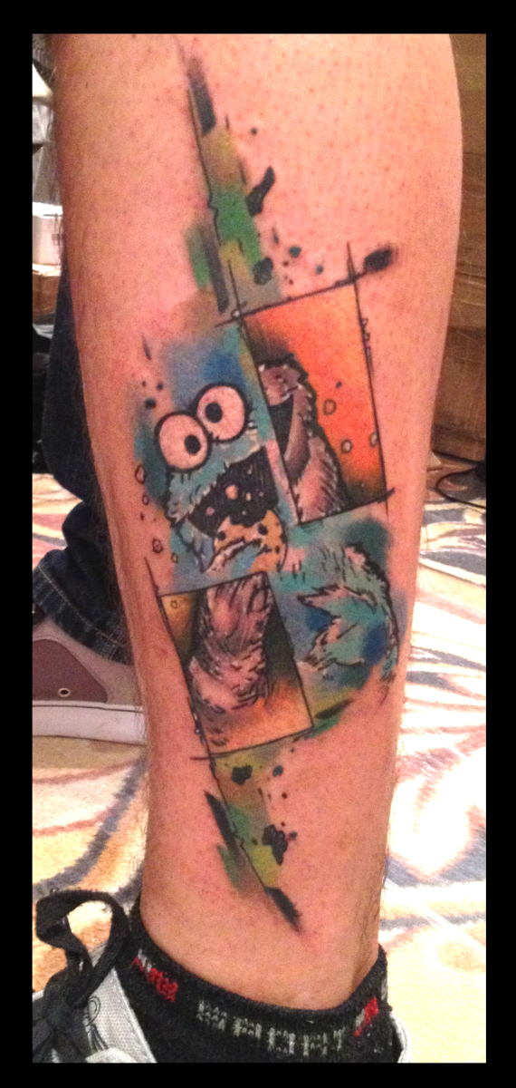 Insane Muppet tattoo by Live Two