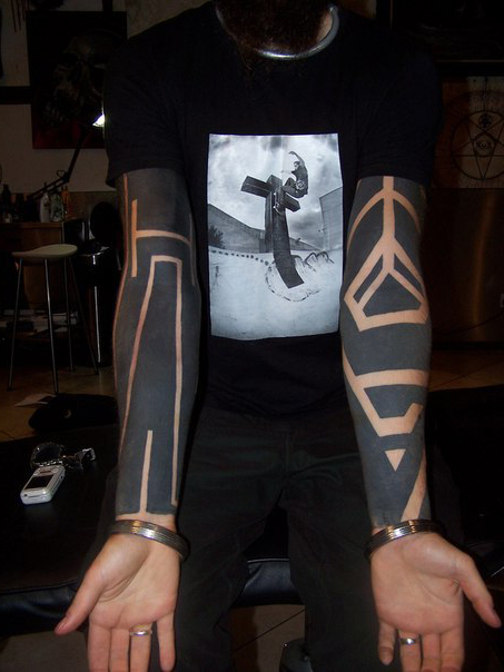 More Black Blackwork tattoo sleeves