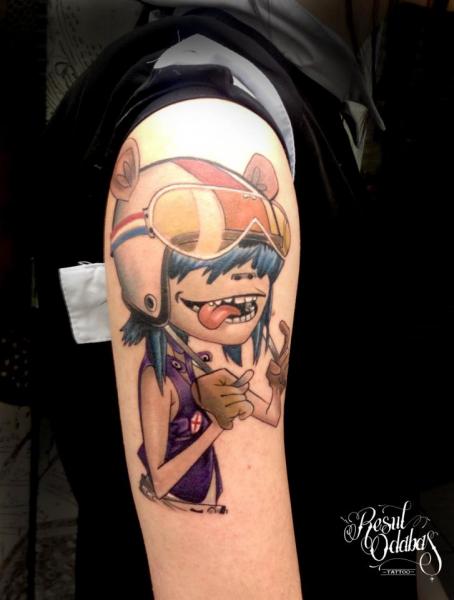 Nice Gorilaz tattoo by Resul Odabaş