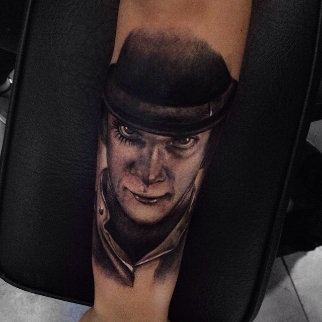 Old Times British Gang Member Realistic tattoo by Alex Bruz