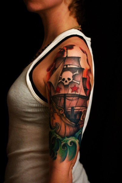 Pirate Black Sails Nautical tattoo