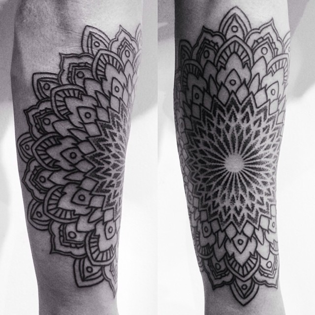 Right Circle Mandala tattoo by Corey Divine