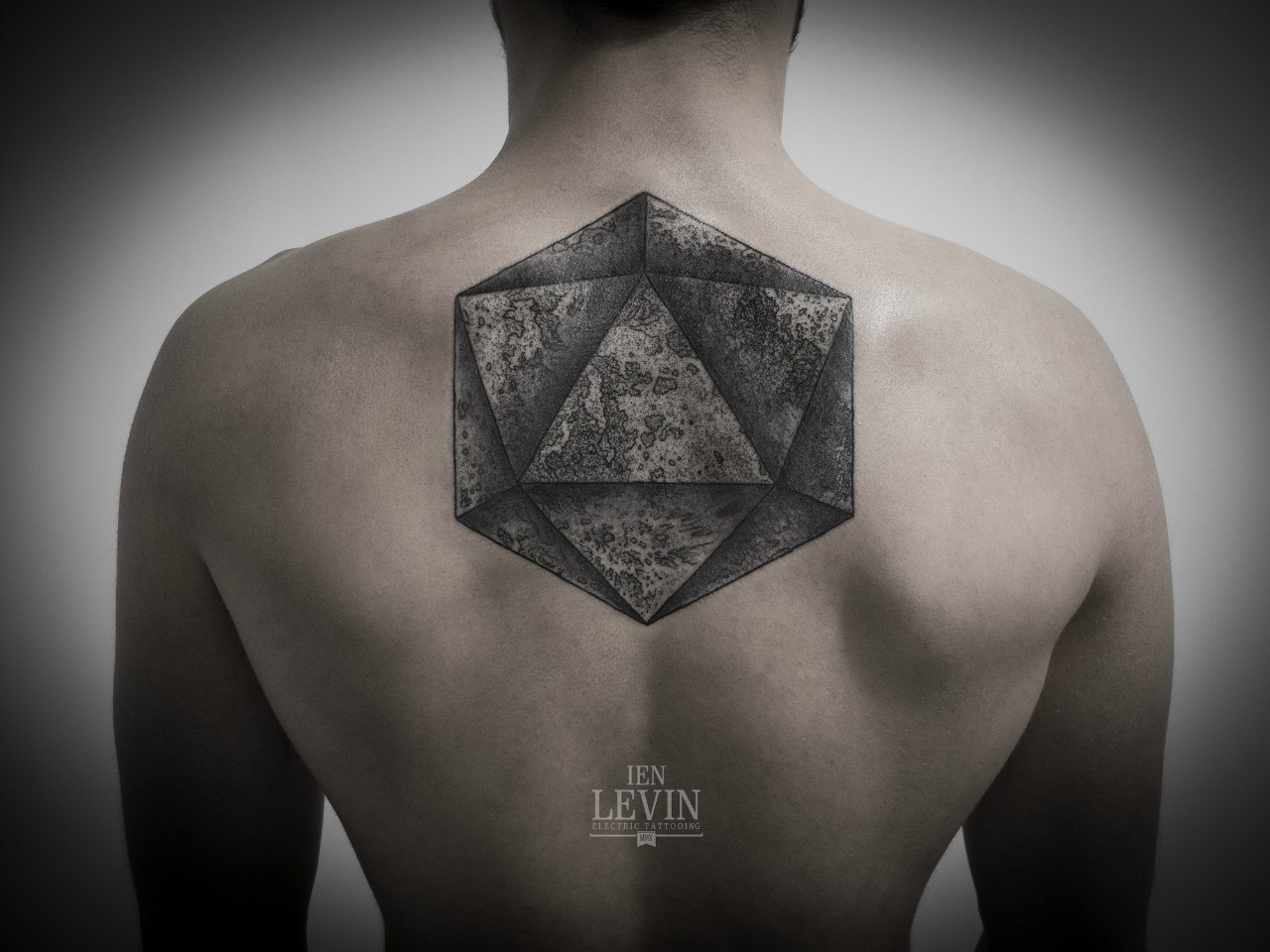 Triangle Ball 3D tattoo by Ien Levin