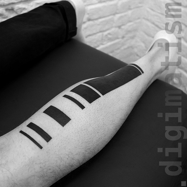 Black Areas Blackwork tattoo