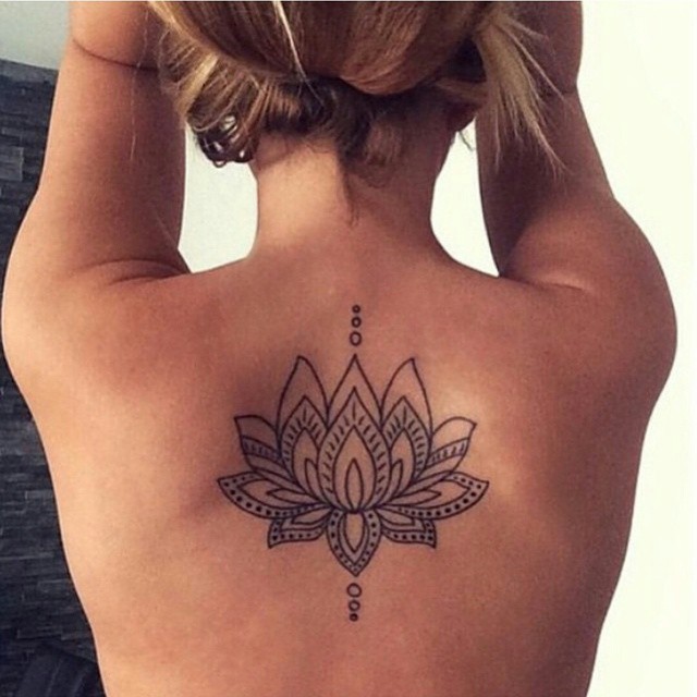 Mehendi Lotus on Back