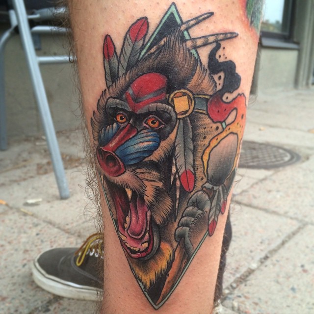 Baboon Shaman tattoo