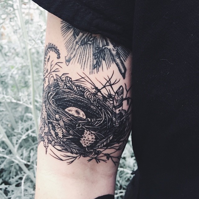 Bird Nest tattoo