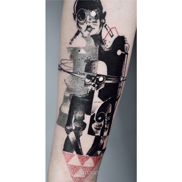 Cubism Arm tattoo