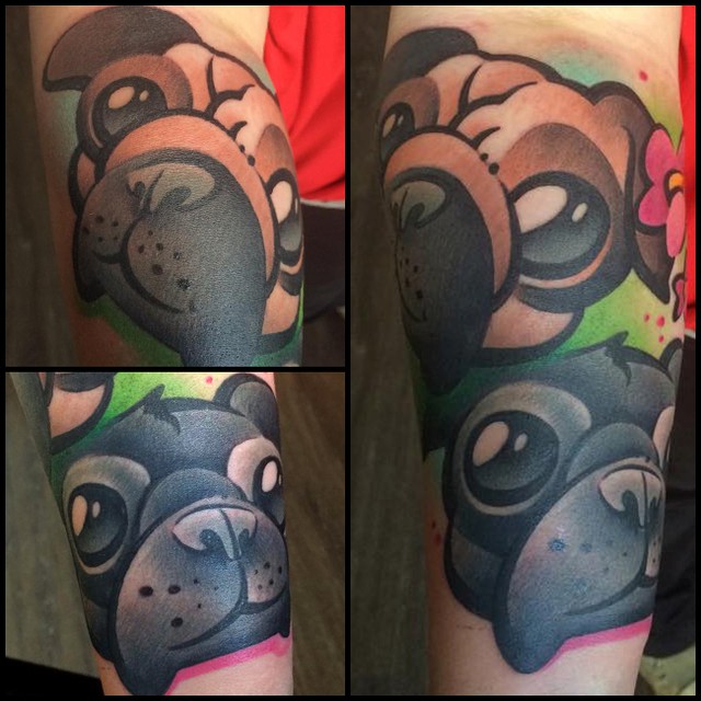 Cute Little Pug tattoo