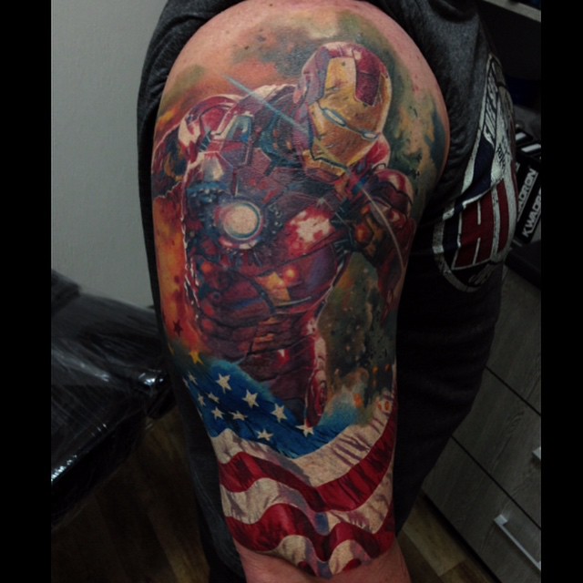 Patriot Iron Man tattoo