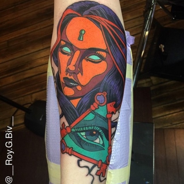 Perception Reality Arm tattoo