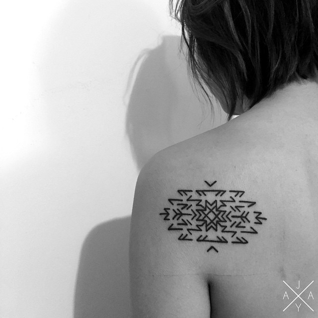 Runic Snowflake tattoo