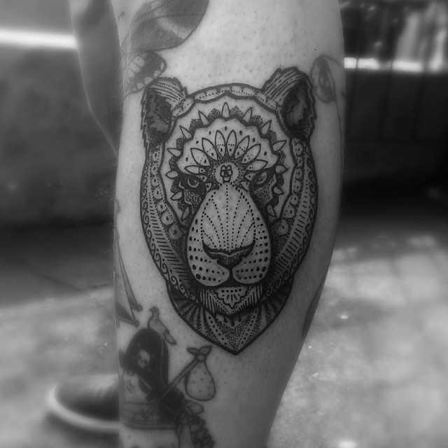 Serious Dotwork Bear