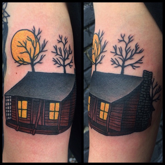 Evil Dead Cabin Tattoo