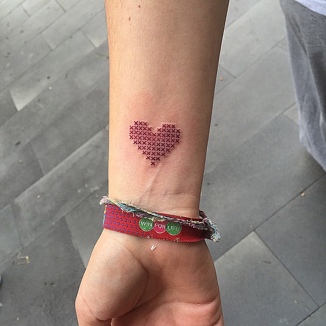 Heart Wrist Tattoo