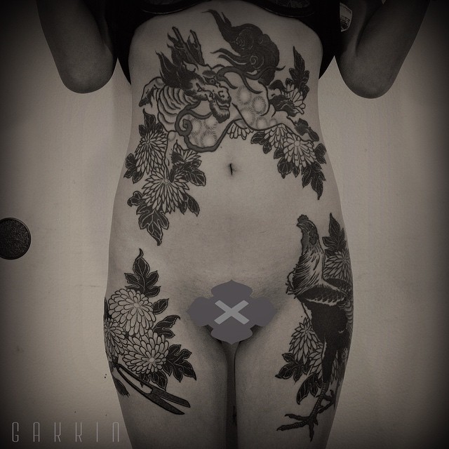 Japanese Flowers Tattoo