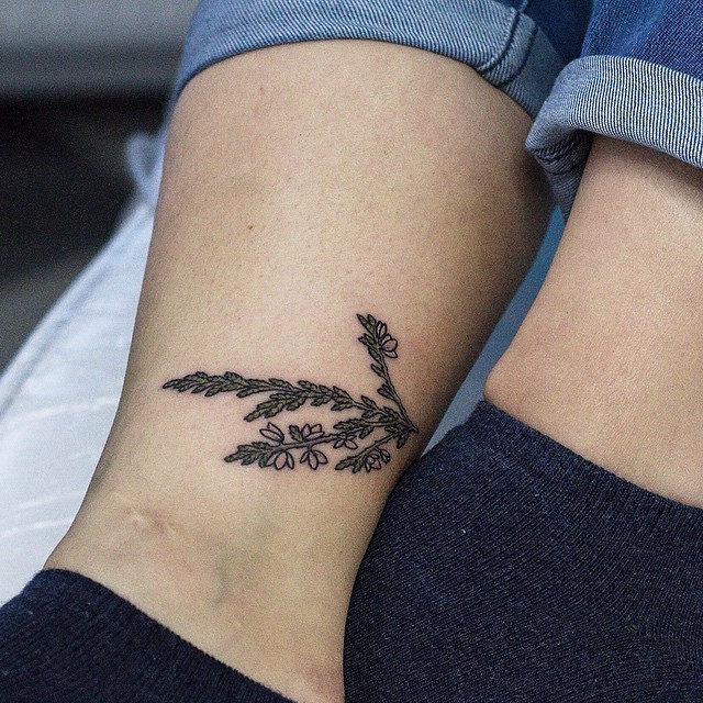 Lavender Flower Tattoo