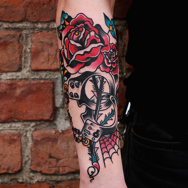 New School Rose Tattoo