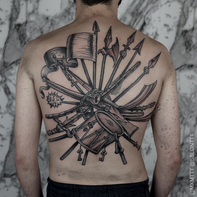 No Warfare Lock Tattoo