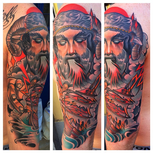 Thunder Breathing Poseidon Tattoo