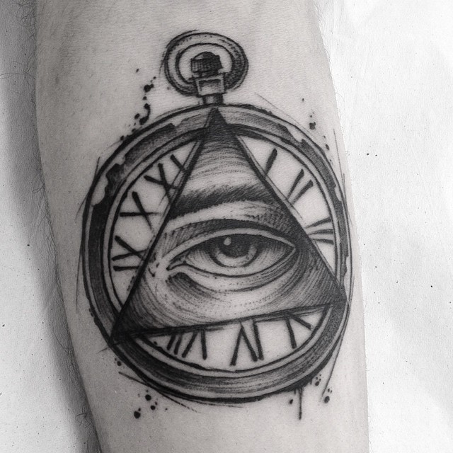 Triangle Eye Tattoo